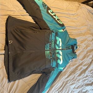 FXR Women's Black and Blue Ski Jacket